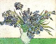 Vincent Van Gogh Still Life - Vase with Irises France oil painting artist
